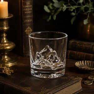 Vintage Litton Iceberg Rocks Glass Old Fashioned Whiskey Tumbler 3.25"